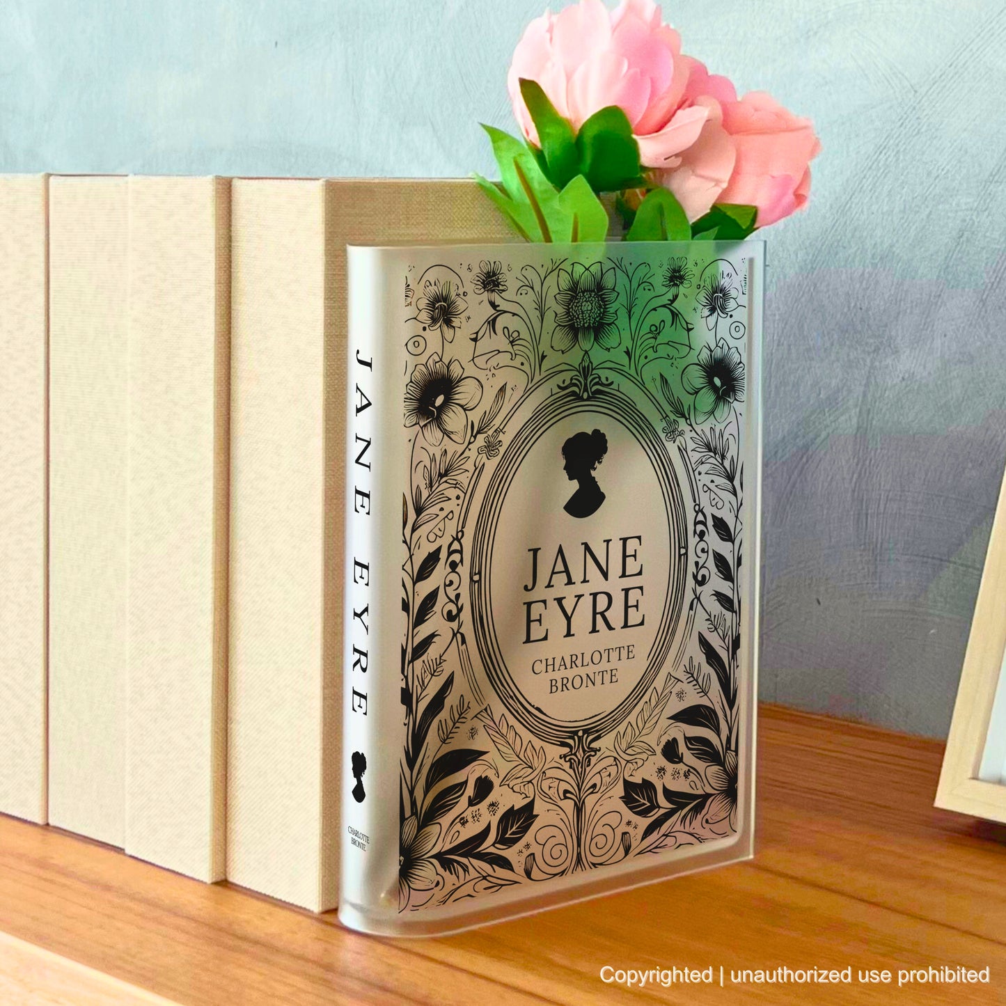 Jane Eyre Acrylic Book Vase Timeless Home Décor & Gifts for Book Lovers