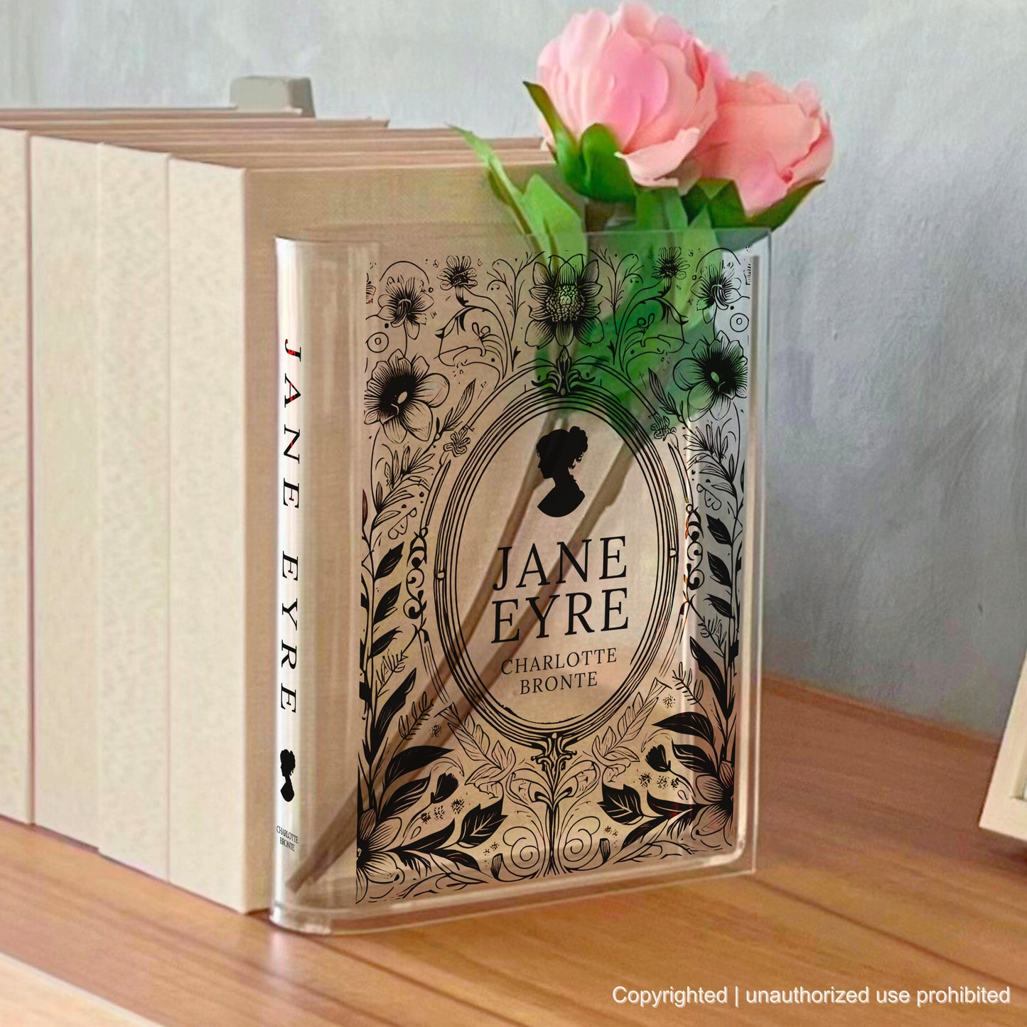 Jane Eyre Acrylic Book Vase Timeless Home Décor & Gifts for Book Lovers