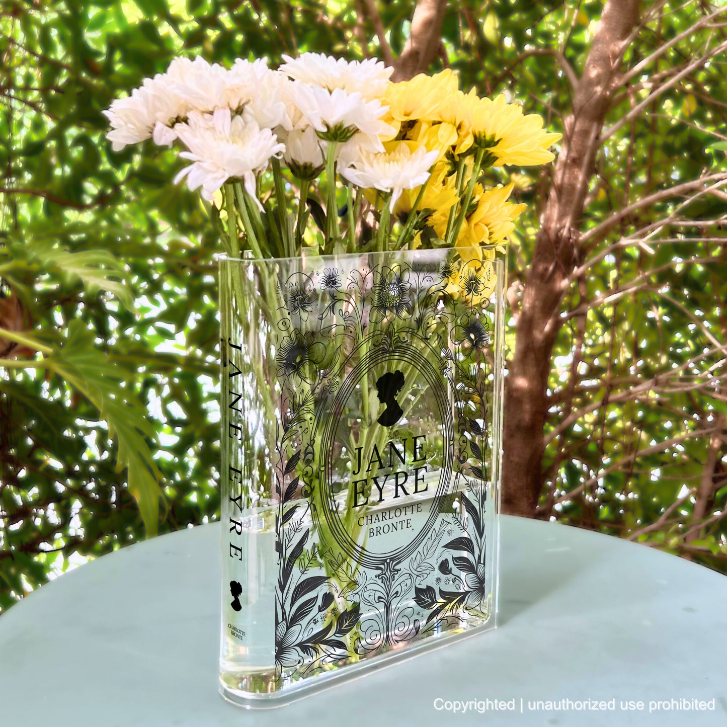 Jane Eyre Acrylic Book Vase Timeless Home Décor & Gifts for Book Lovers