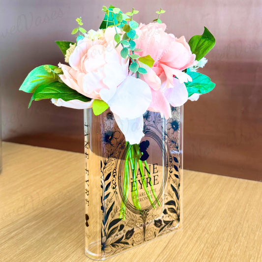 Jane Eyre Acrylic Book Vase Timeless Home Décor & Gifts for Book Lovers