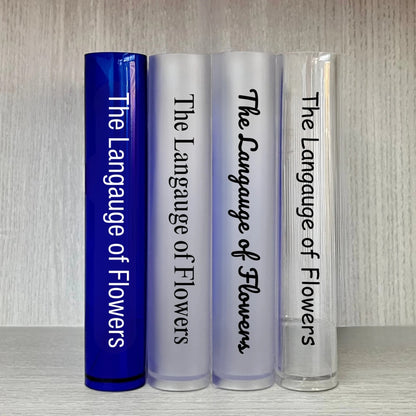 Customizable Book Vase Keepsake Gifts for Readers and Book Lovers with Chosen Text or Photo