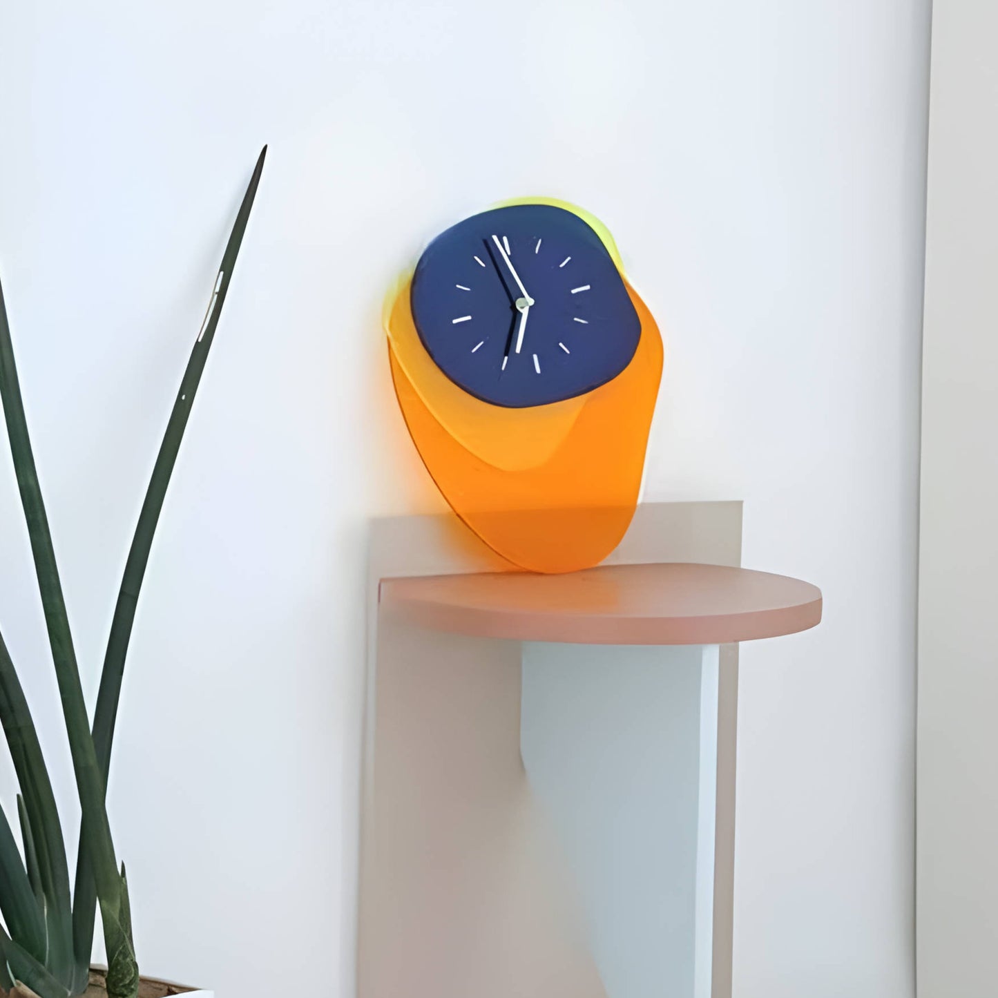 Unique Acrylic Wall Clock Handcrafted Timepiece