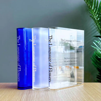 Custom Home Decor Book Vase Made-To-Order Gift Personalized with Chosen Text or Beloved Literature