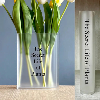 Custom Home Decor Book Vase Made-To-Order Gift Personalized with Chosen Text or Beloved Literature