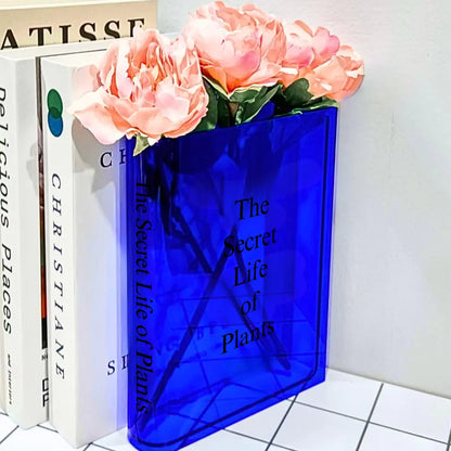 Custom Home Decor Book Vase Made-To-Order Gift Personalized with Chosen Text or Beloved Literature